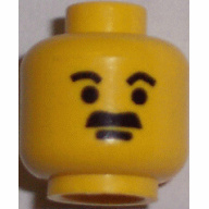 Lego hlava, žlutá (3626bpx11)