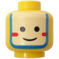 Lego hlava, žlutá (3626bp3k)