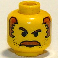 Lego hlava, žlutá (3626bpb0019)