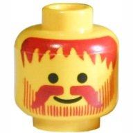 Lego hlava, žlutá (3626bpb0025)