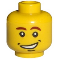 Lego hlava, žlutá (3626bpb0181)