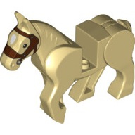 Lego kůň, béžová (6343565)