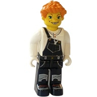 Lego panáček, bílá (cre006)