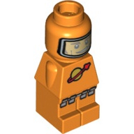 Lego mikrofigurka kosmonauta, oranžová (4558102)