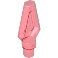 Lego zbraň hrot kopí, průhledná červená (6251187)