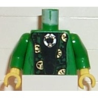 Lego tělo, zelená (973pb0129c01)
