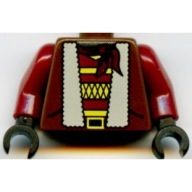 Lego tělo, hnědá (973px186c01)
