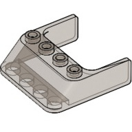 Lego čelní sklo 4x4x1, průhledná černá (4153618, 4206667, 6030985, 6238111)