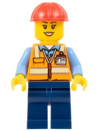 Lego figurka BrickLink Designer Program – stavební dělník