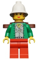 Lego figurka Dobrodruh – Miss Gail Storm (Jungle)