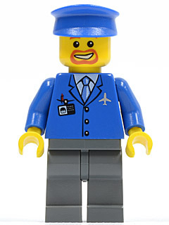 Lego figurka Letiště – pilot