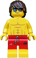 Lego figurka Collectible Minifigures – Lifeguard, Series 12